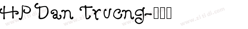 HP Dan Truong字体转换
